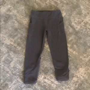 Grey athletes capris